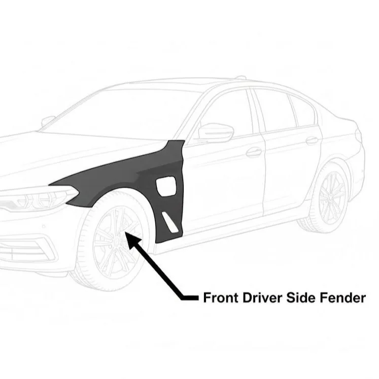 BMW 3 Series Year to confirm Front fender — supplier main photo 2